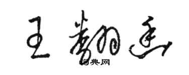 駱恆光王翻幽草書個性簽名怎么寫