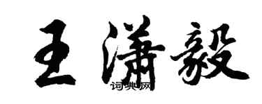 胡問遂王瀟毅行書個性簽名怎么寫