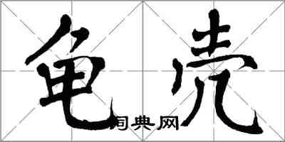 翁闓運龜殼楷書怎么寫