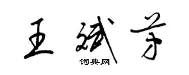 梁錦英王斌芳草書個性簽名怎么寫