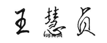 駱恆光王慧貞行書個性簽名怎么寫