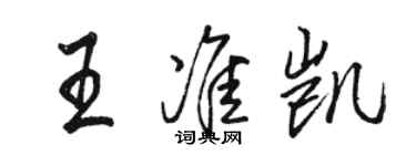 駱恆光王準凱行書個性簽名怎么寫