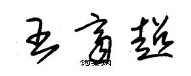 朱錫榮王齊超草書個性簽名怎么寫