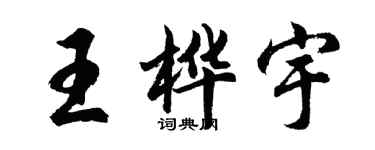胡問遂王樺宇行書個性簽名怎么寫