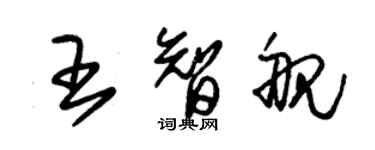 朱錫榮王智艦草書個性簽名怎么寫