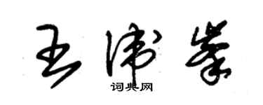 朱錫榮王衛峰草書個性簽名怎么寫