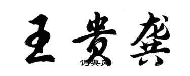 胡問遂王貴龔行書個性簽名怎么寫