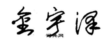 朱錫榮金宇澤草書個性簽名怎么寫