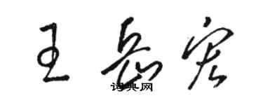 駱恆光王岳宏草書個性簽名怎么寫