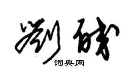 朱錫榮劉皎草書個性簽名怎么寫