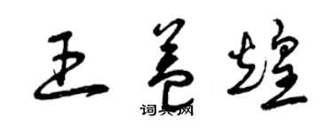 曾慶福王益煌草書個性簽名怎么寫