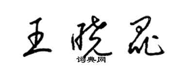 梁錦英王曉昆草書個性簽名怎么寫