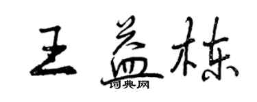 曾慶福王益棟行書個性簽名怎么寫