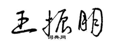 曾慶福王振朋草書個性簽名怎么寫