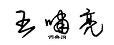 朱錫榮王嘯亮草書個性簽名怎么寫