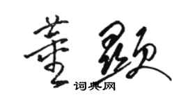 駱恆光董顯草書個性簽名怎么寫