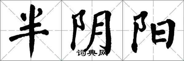翁闓運半陰陽楷書怎么寫