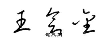 梁錦英王會金草書個性簽名怎么寫