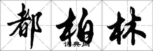 胡問遂都柏林行書怎么寫