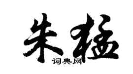 胡問遂朱猛行書個性簽名怎么寫