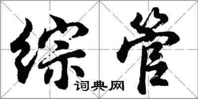 胡問遂綜管行書怎么寫