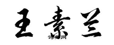 胡問遂王素蘭行書個性簽名怎么寫