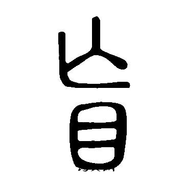 說文解字寫的盲