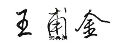 駱恆光王甫金行書個性簽名怎么寫