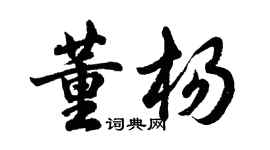 胡問遂董楊行書個性簽名怎么寫