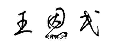 梁錦英王恩民草書個性簽名怎么寫