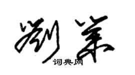 朱錫榮劉業草書個性簽名怎么寫