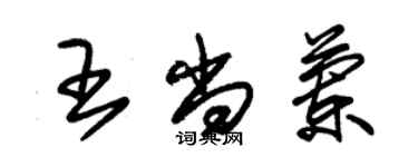 朱錫榮王尚蘭草書個性簽名怎么寫