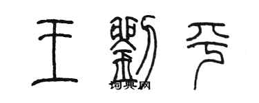 陳墨王劉平篆書個性簽名怎么寫