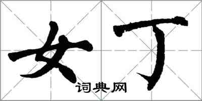 翁闓運女丁楷書怎么寫