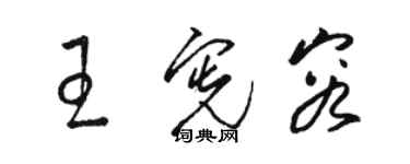 駱恆光王憲容草書個性簽名怎么寫