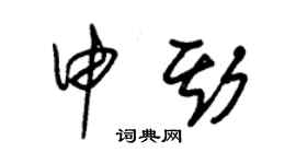 朱錫榮申斯草書個性簽名怎么寫