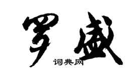 胡問遂羅盛行書個性簽名怎么寫