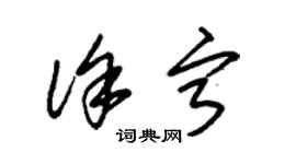 朱錫榮徐寧草書個性簽名怎么寫