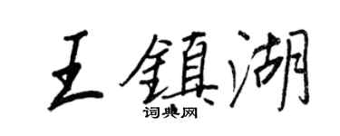 王正良王鎮湖行書個性簽名怎么寫