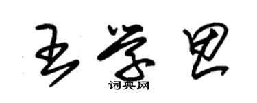 朱錫榮王學思草書個性簽名怎么寫