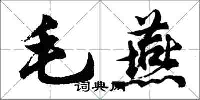 胡問遂毛燕行書怎么寫