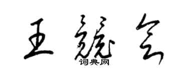 梁錦英王競會草書個性簽名怎么寫