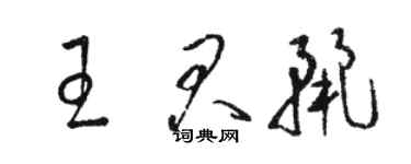 駱恆光王君麗草書個性簽名怎么寫