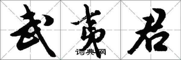 胡問遂武夷君行書怎么寫