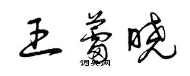 曾慶福王蕾曉草書個性簽名怎么寫