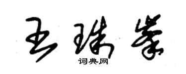 朱錫榮王珠峰草書個性簽名怎么寫