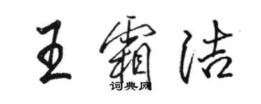 駱恆光王霜潔行書個性簽名怎么寫