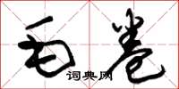 朱錫榮毛卷草書怎么寫