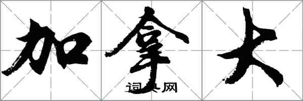 胡問遂加拿大行書怎么寫