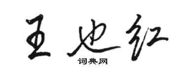 駱恆光王也紅行書個性簽名怎么寫